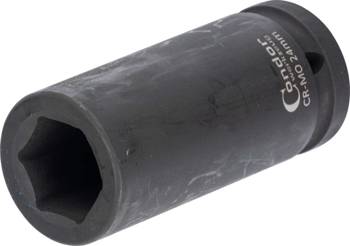 Impact Socket, 3/4", hexagon 24 mm, deep