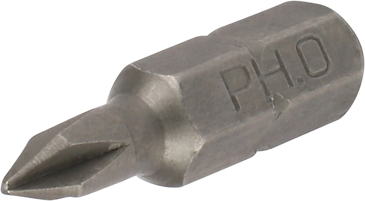 Bit, 1/4" hex, cross slot PH0x25 mm