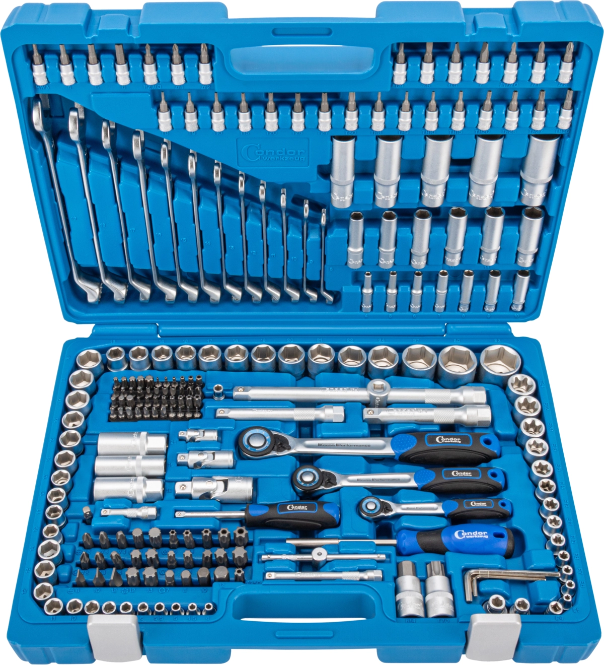 Serie 215 chiavi a bussola esagonale da 1/4"+3/8"+1/2"