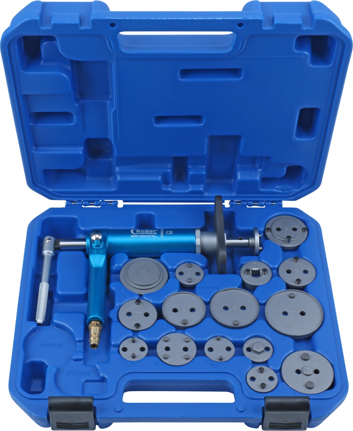 Jeu d'outils de réinitialisation de piston de frein à air comprimé, 16 pièces.
