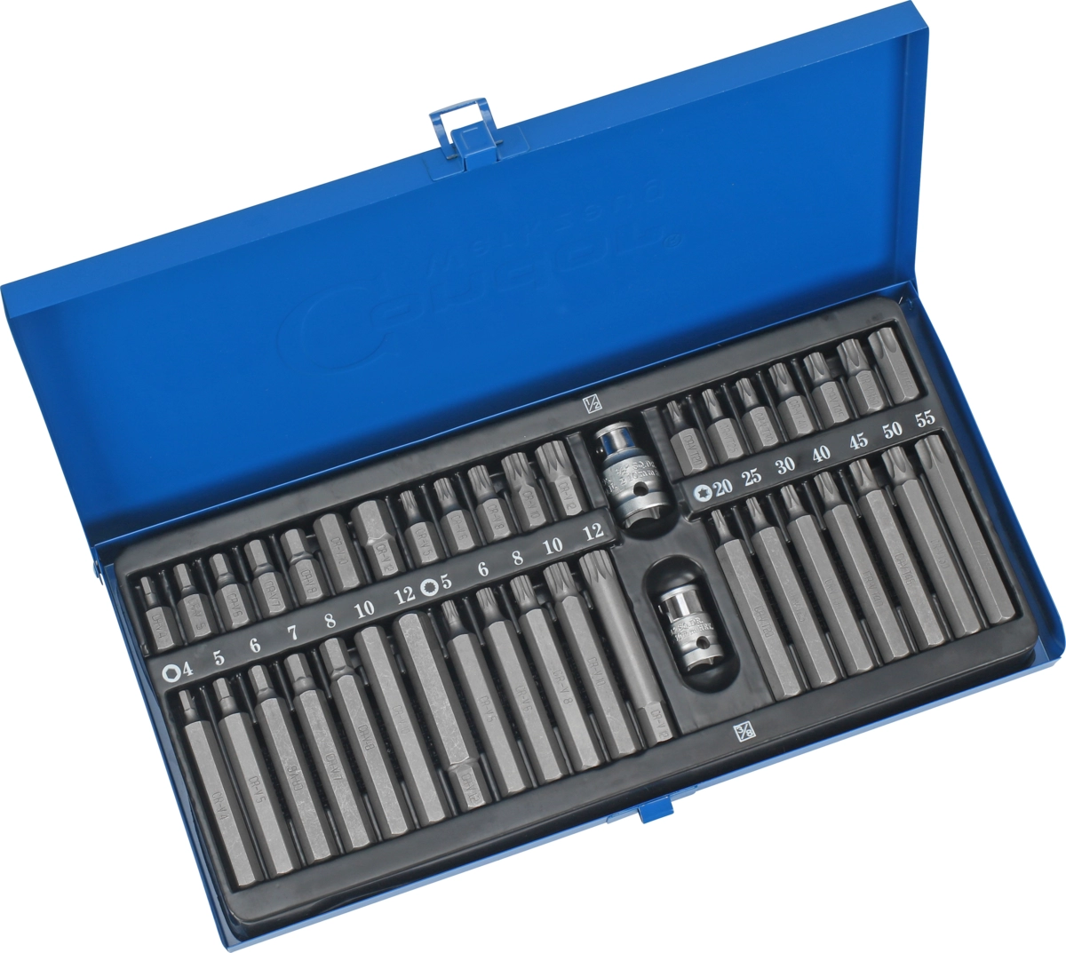 Bit-Sortiment, 40-tlg., 3/8+1/2"