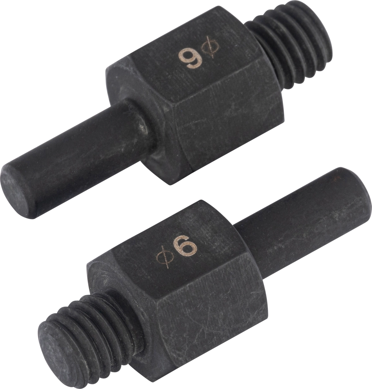 Round pins, ø 6.0 mm x 15 mm long, 2 pcs.