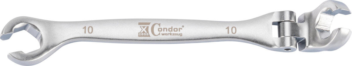 Flare Nut Spanner, flexible head, 10 mm