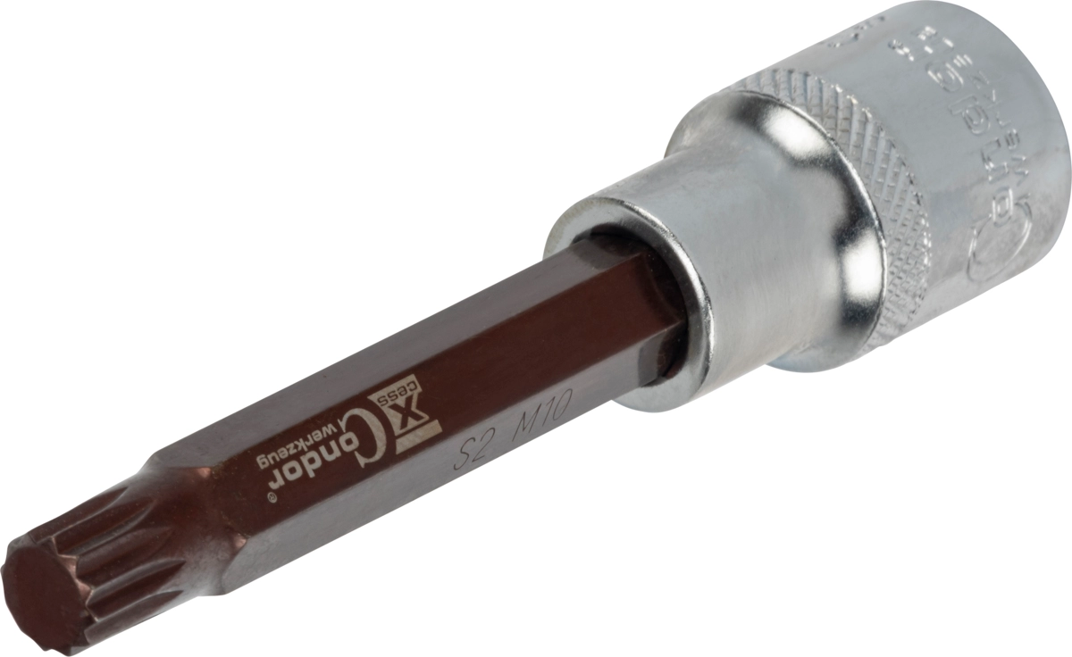 Socket Bit, xcess performance, 1/2", spline M10x100 mm
