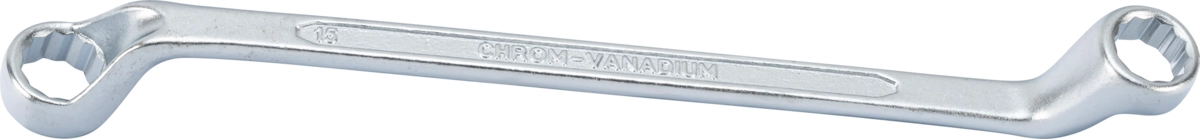 Double Ended Ring Spanner, deep offset, 14x15 mm