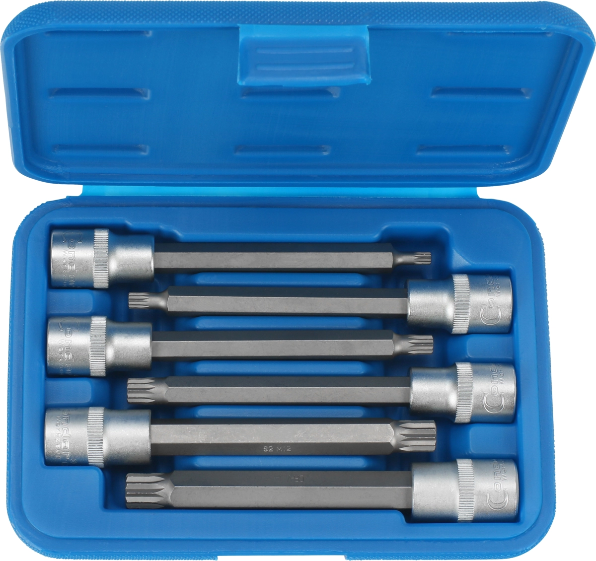 Socket Bit Set, 6 pcs., 1/2", 140 mm, spline M5-14