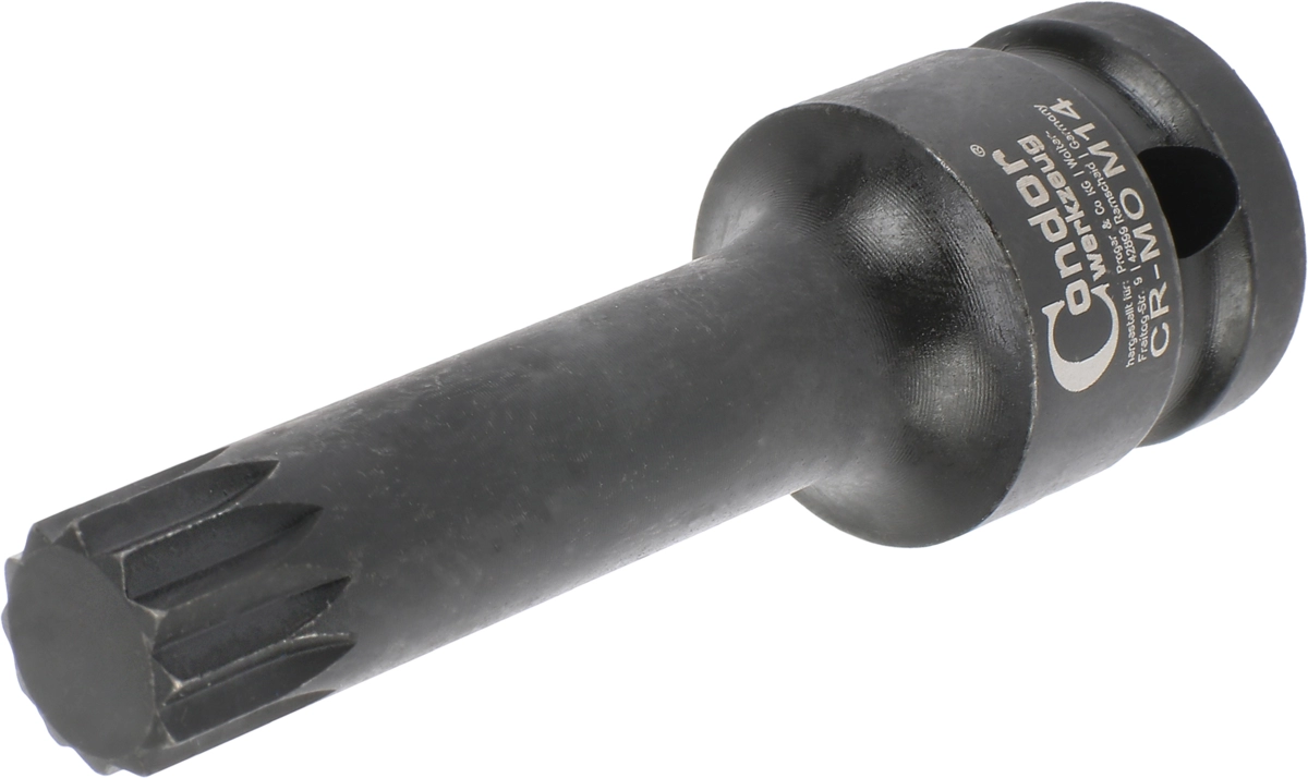 Impact Socket Bit, 1/2", spline M14x78 mm