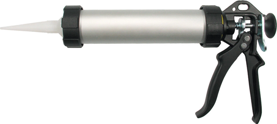 Pistola per cartucce silicone, alloggiamento in alluminio, 310 ml