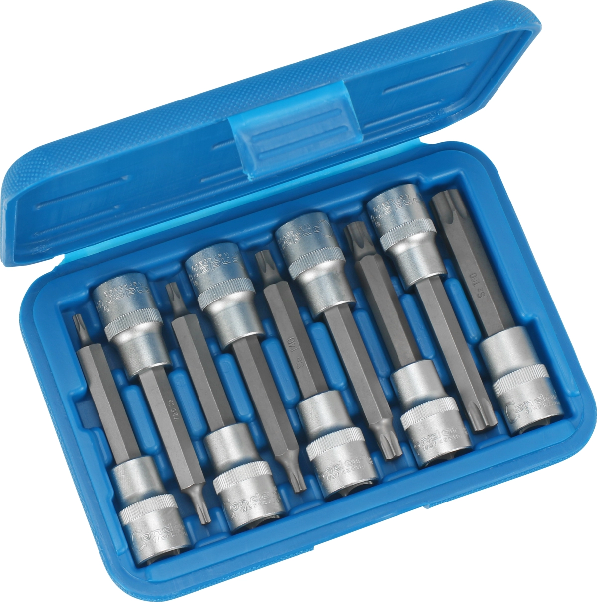 Bit-Stecknüsse, 9-tlg., 1/2", T-Profil T20-60