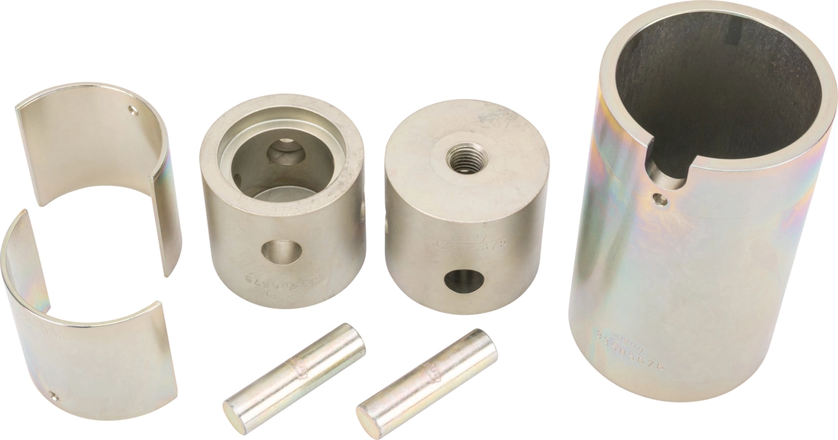 Halvmåne Set ø 84 mm, för byte av lastbils silentlager med tapp