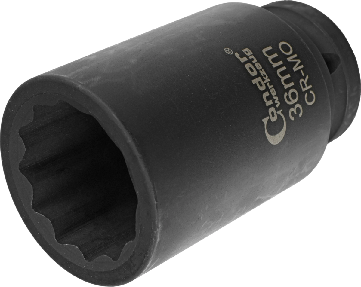 Drive Shaft Socket, 3/4", CrMo, bi-hex 36 mm