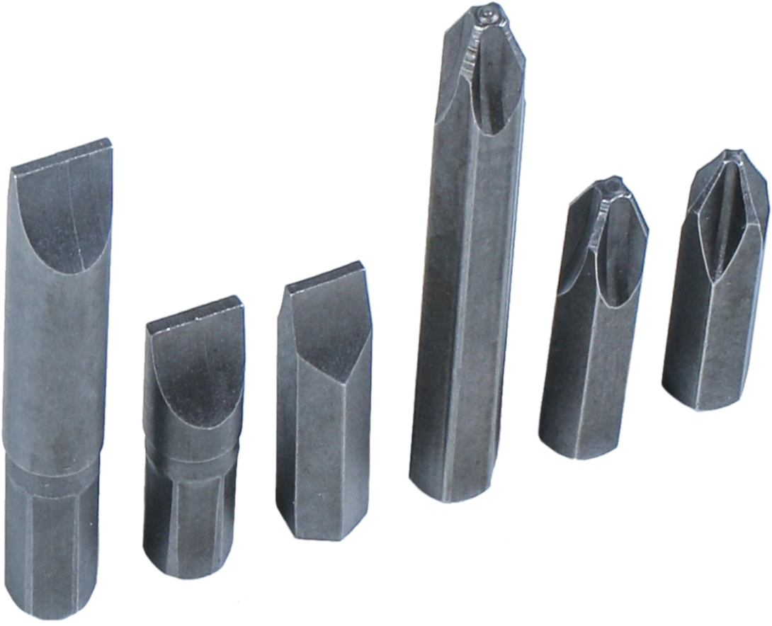 8 mm Bits för Slagmejsel, 6 delar.