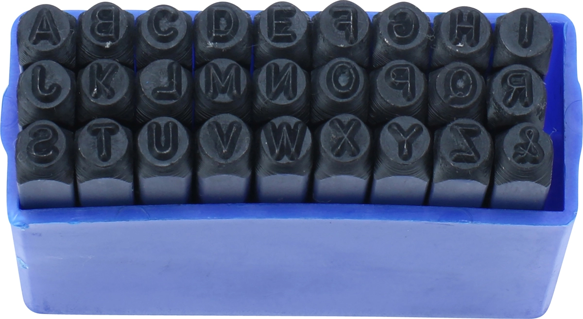 Bokstavsstans Set, 27 delar., 3 mm