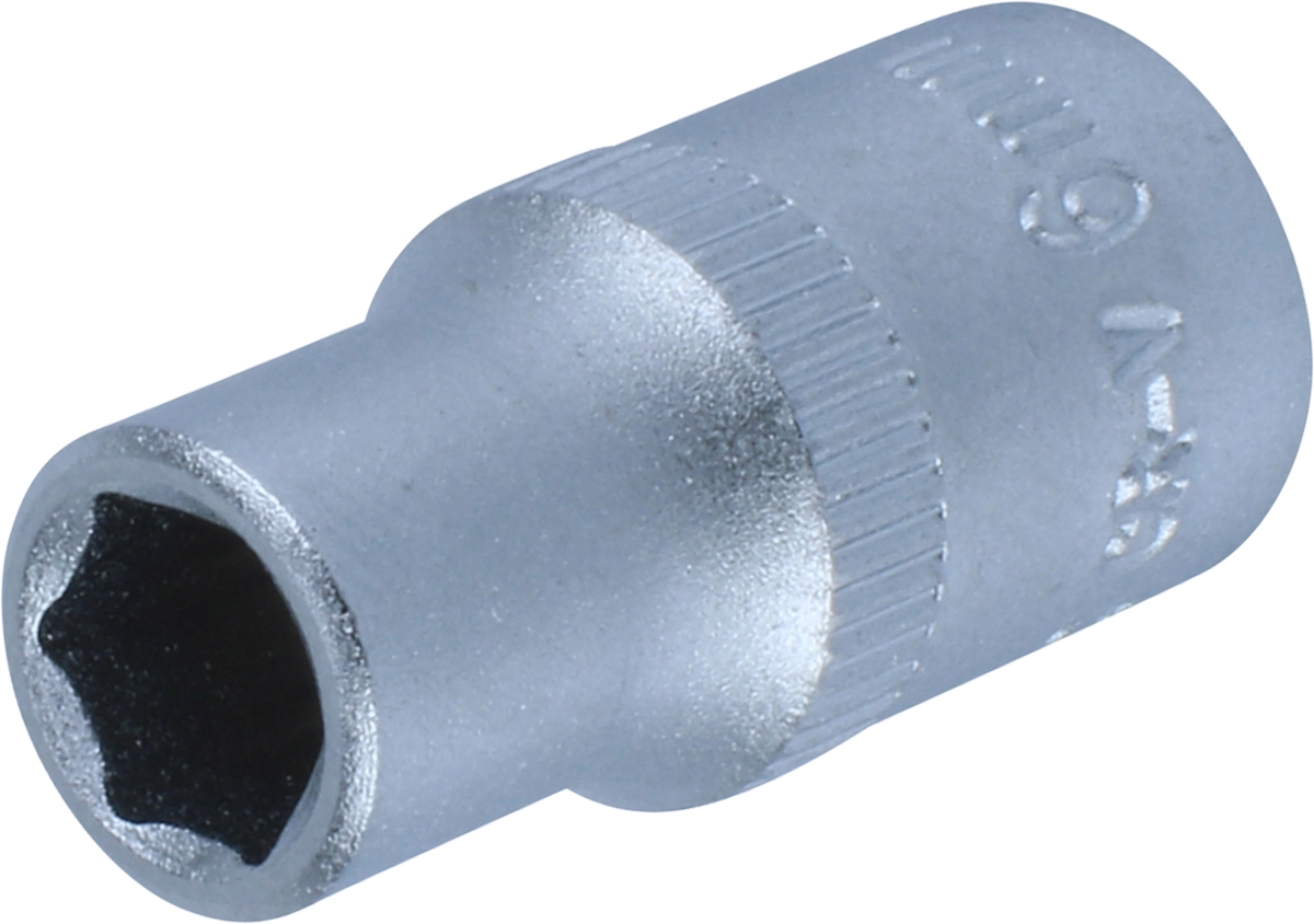 Stecknuss, 1/4", 6-kant 6 mm