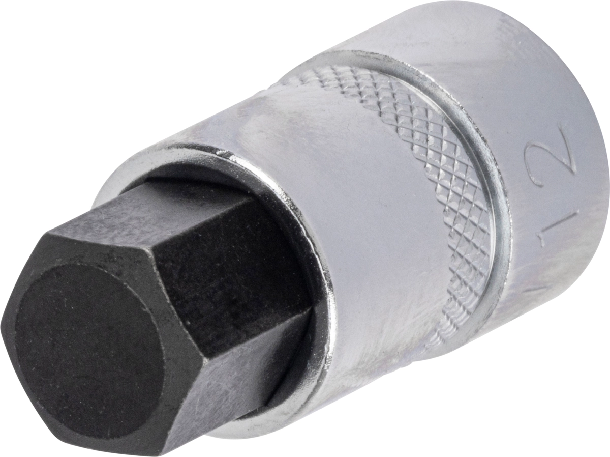 Douille embout, 3/8 ", extra courte, douille hexagonale 12x32 mm