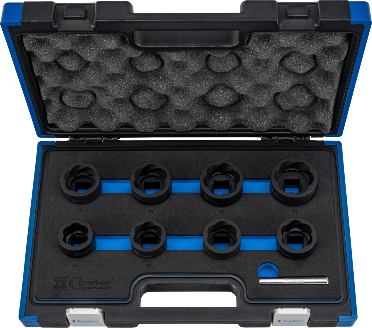 Specialhylsor Vriden Profil 3/4", 27-41 mm 9-del