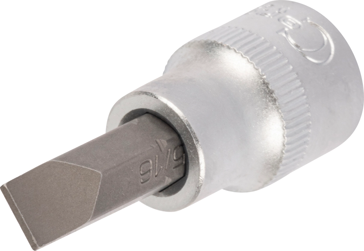 Socket Bit, 3/8", plain slot inch 5/16"x48 mm