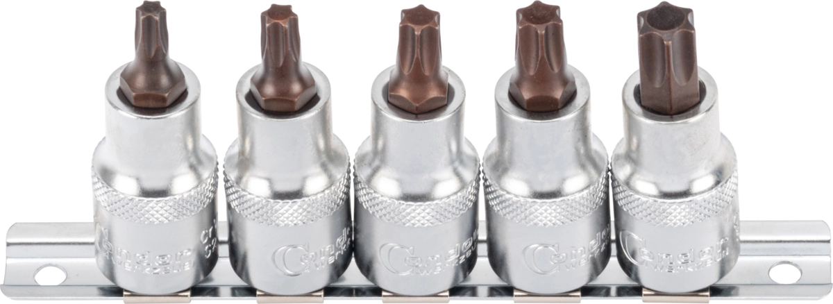 Bit-Stecknüsse, xcess performance, 5-tlg., 1/2", T-Profil T30-55