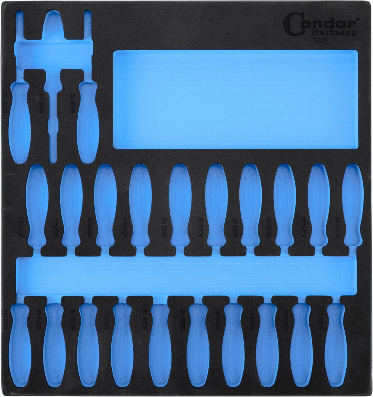 Insert mousse 2/3, vide, pour n°7223