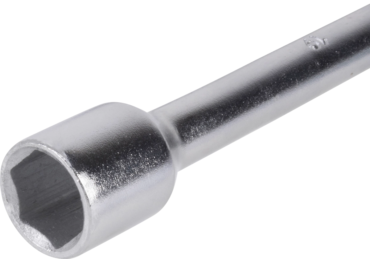 Four Way Wheel Nut Wrench, DIN 899, 17x19x21 mm x 1/2" sq.