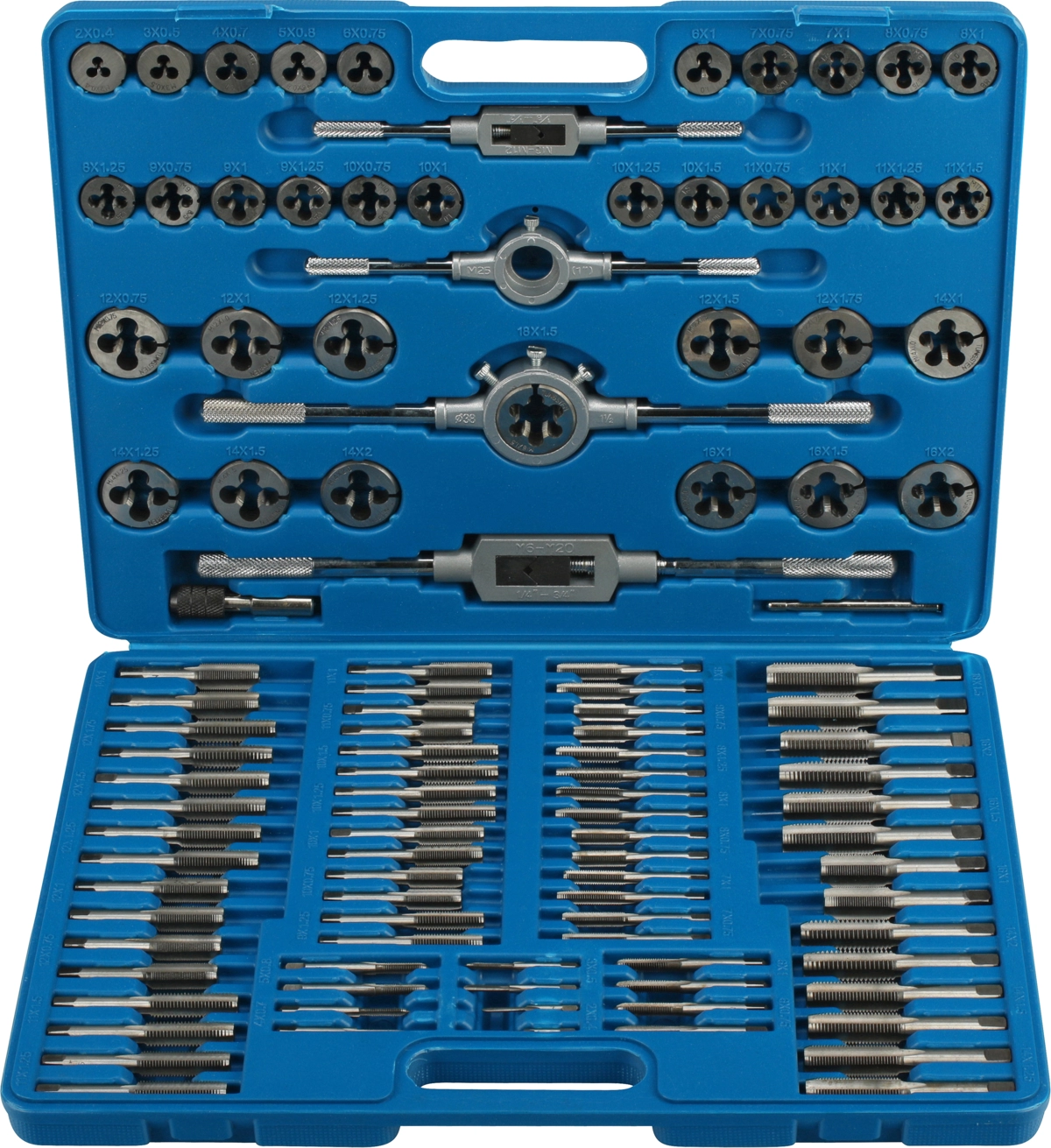 Tapp och Snitt Set, 110 delar., tungsten stål, M2-18