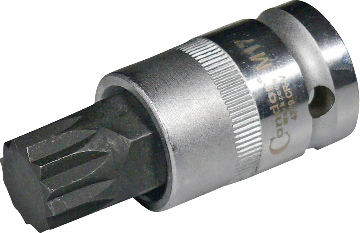 Bit-Stecknuss, 1/2", Vielzahn M17, MB LKW Zylinderkopf