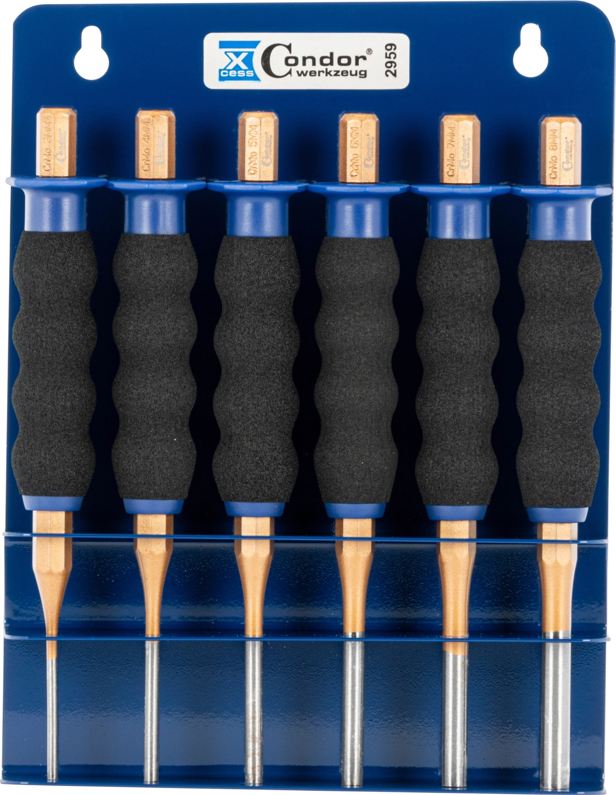 Splintentreiber-Satz, Softgrip, 6-tlg.