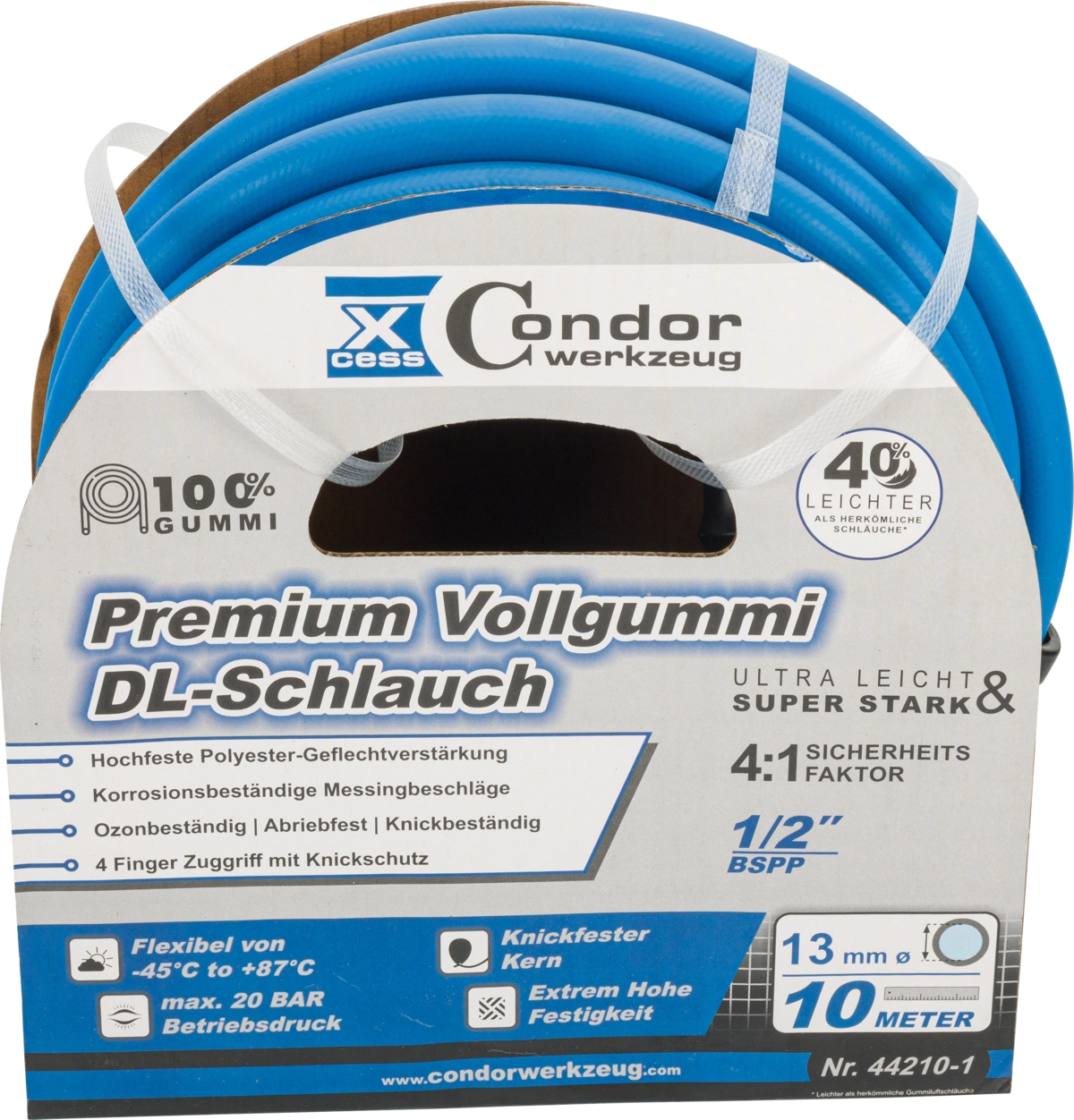 Druckluft-Schlauch, High-End-Voll-Gummi, ø 13 mm x 10 m