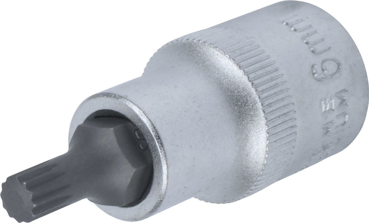 Douille embout, 1/2", multi-dents M6x55 mm