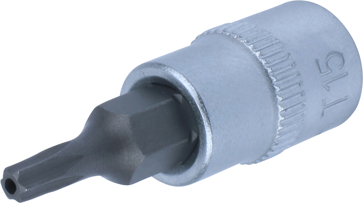 Douille embout, 1/4", profil en T SLB T15x37 mm