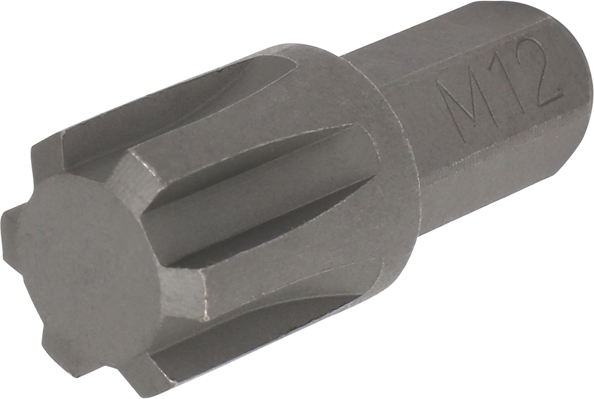 Bit, 8 mm hex, ribe-profile M12x30 mm
