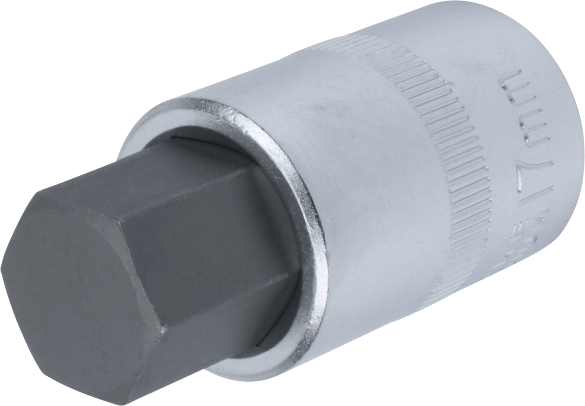 Douille embout, 1/2", douille hexagonale 17x55 mm