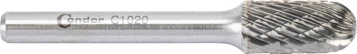 Tungsten Carbide Burr, oval (C), cross toothing, ø 10 mm