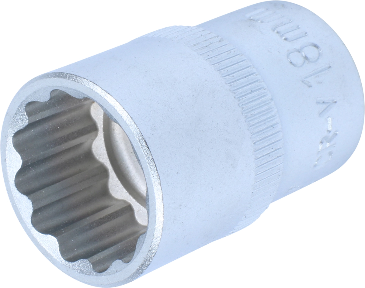 Stecknuss, 1/2", 12-kant 18 mm