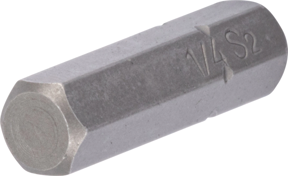 Bit, 1/4 "hex, esagono pollici 1/4" x25 mm