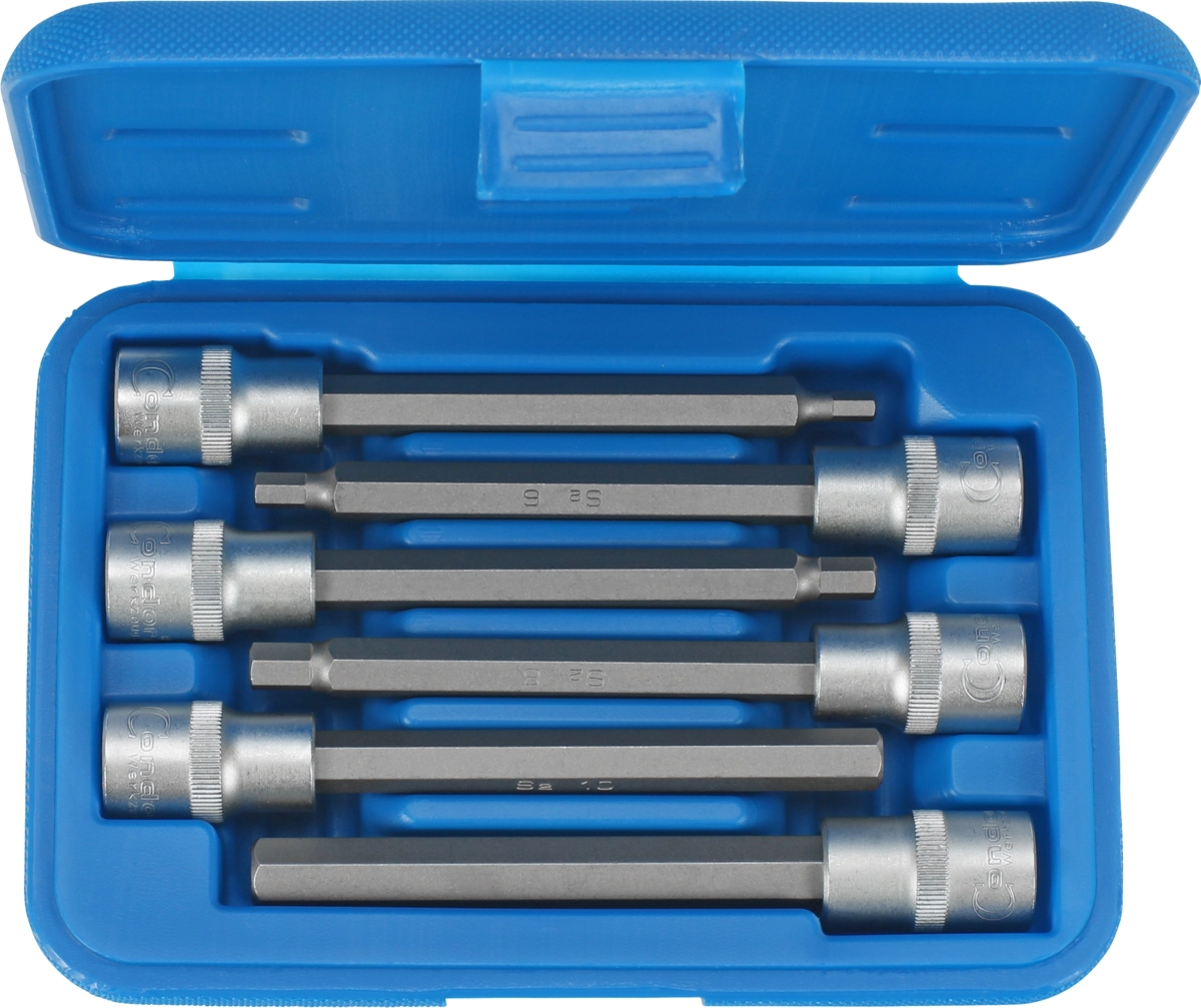 Hylsbits 140mm 6-kant 5-12mm 6 del