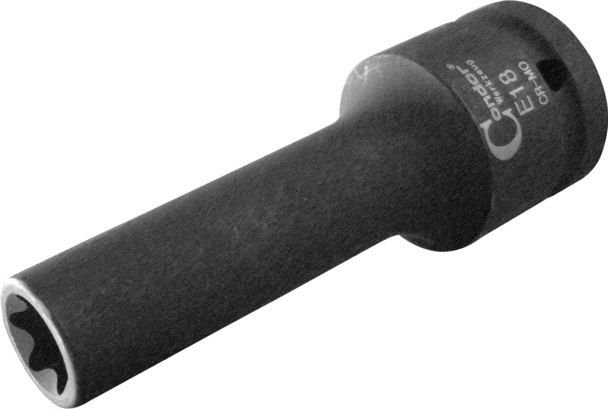 Kraft-Stecknuss, LKW-Zylinderkopfschrauben, 3/4", E-Profil E18