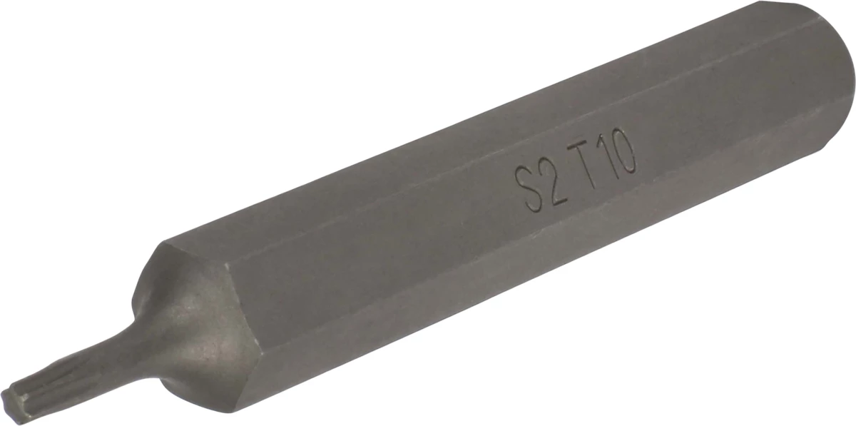 Inserto Torx esagono 10 mm T10x75 mm