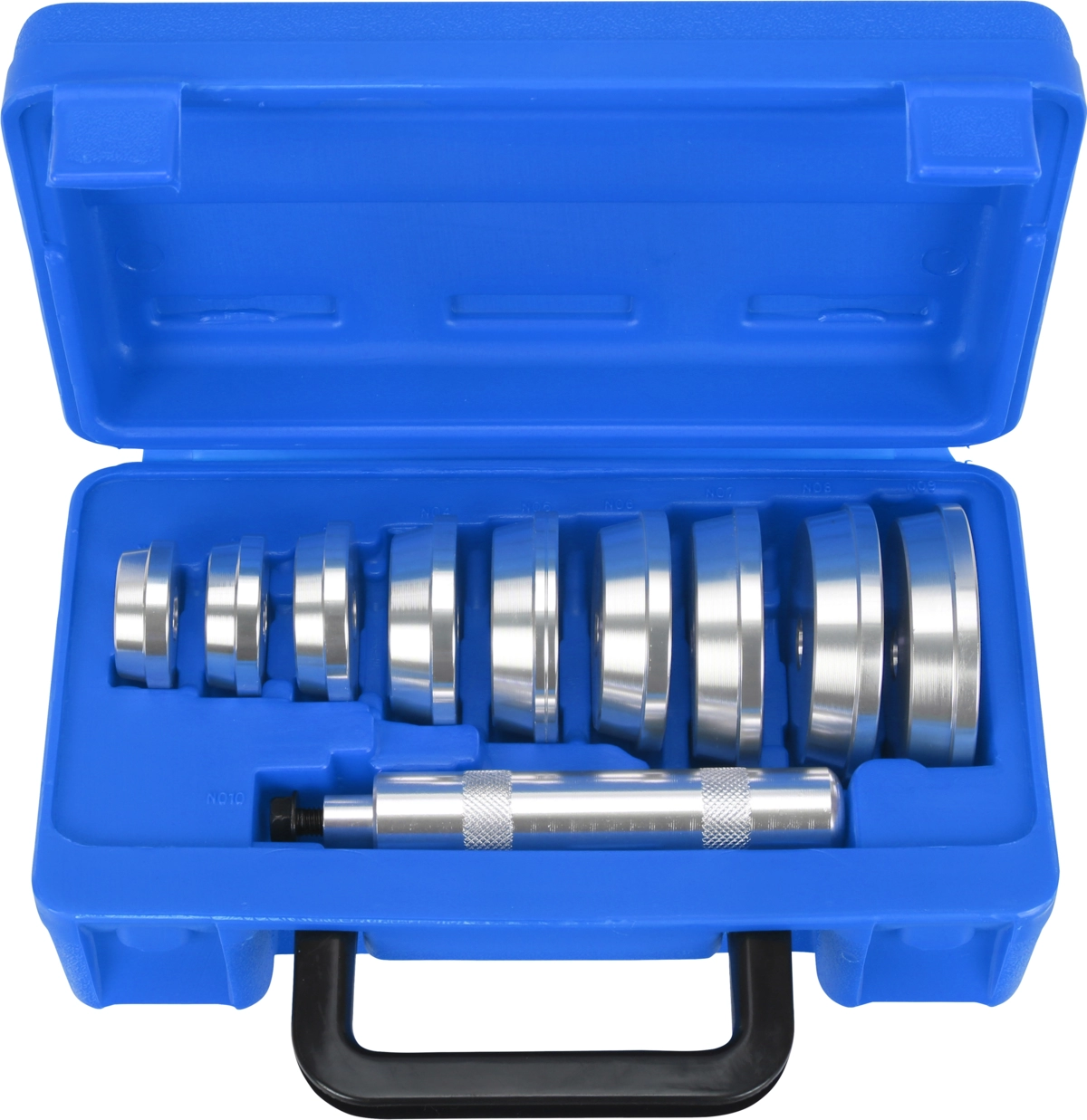 Jeu de pièces de pression, 10 pièces, ø 40-81 mm