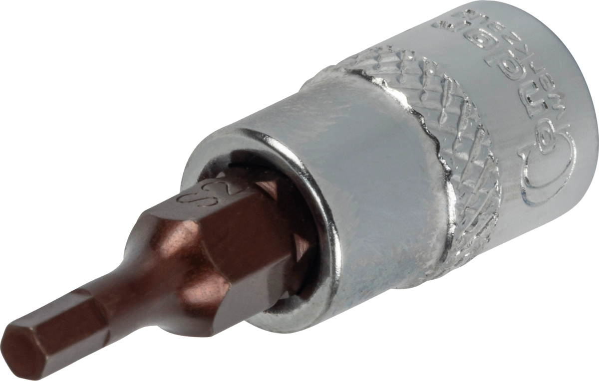 Bit-Stecknuss, xcess performance, 1/4", Innensechskant 3x37 mm