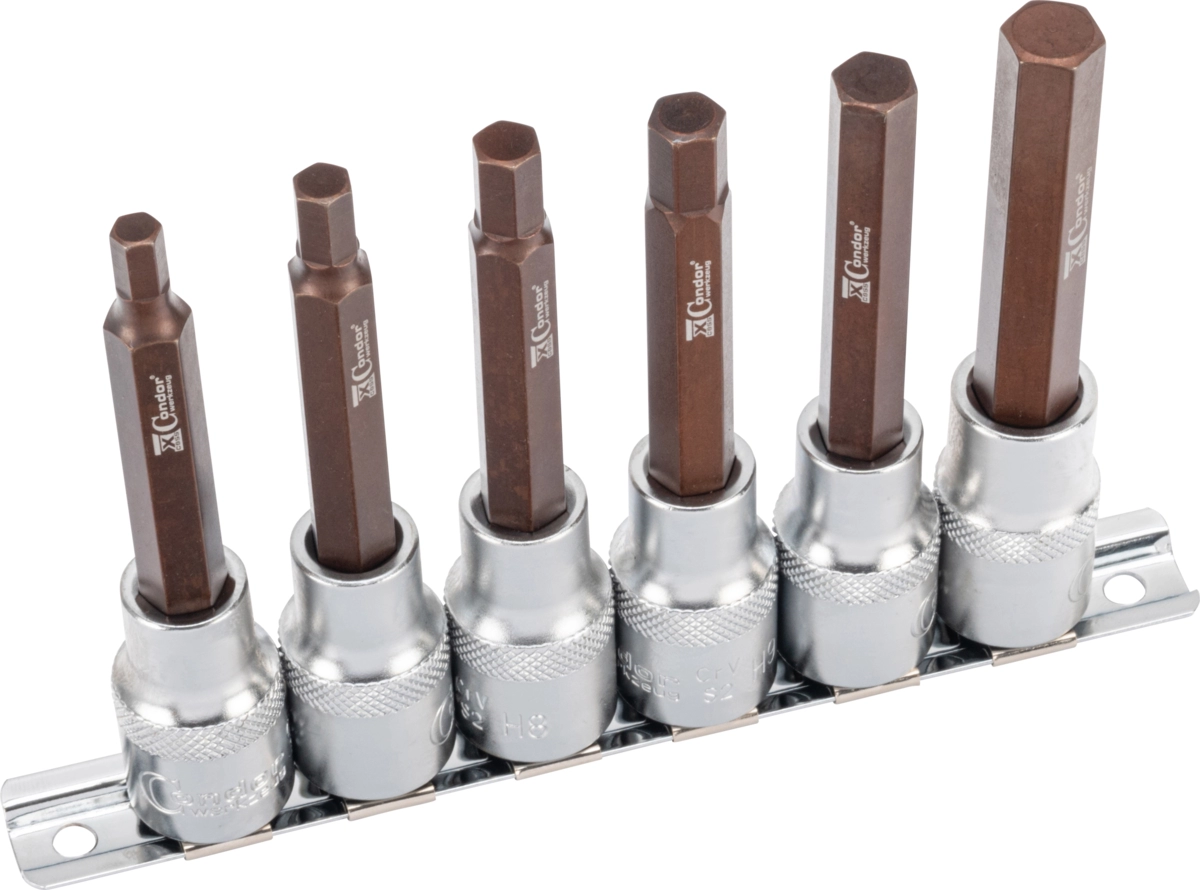 Bit-Stecknüsse, xcess perf., 6-tlg., 1/2", Innensechskant 6-12 mm