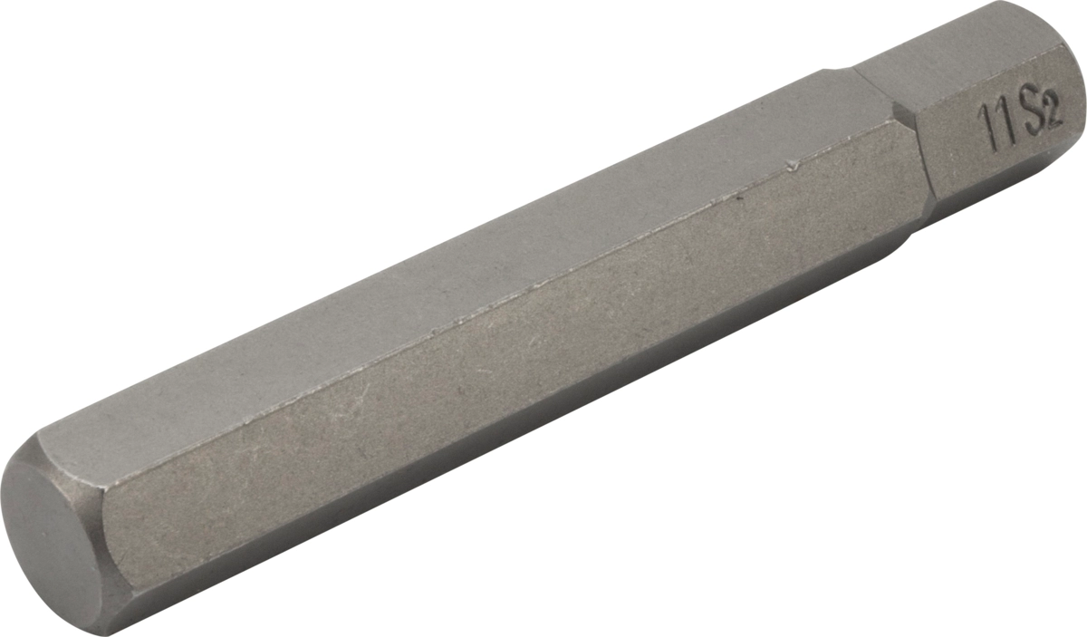 Bit, 10 mm 6-kant, Innensechskant 11x75 mm