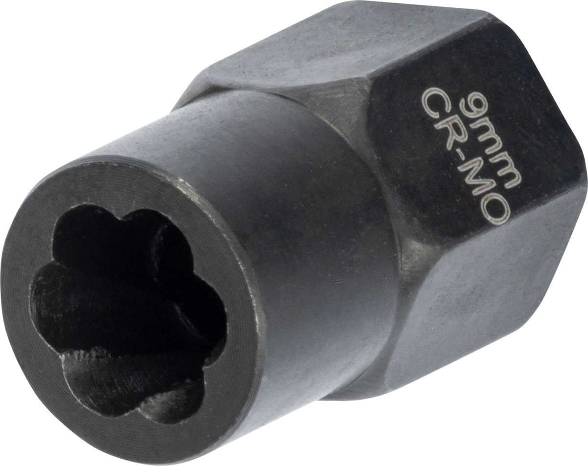 Twist Socket, 3/8", hex drive, twist profile 9 mm