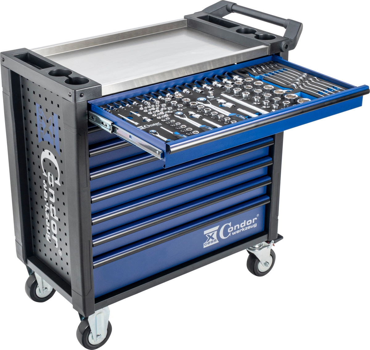 Tool Cabinet Extra Wide, 8 drawers, empty