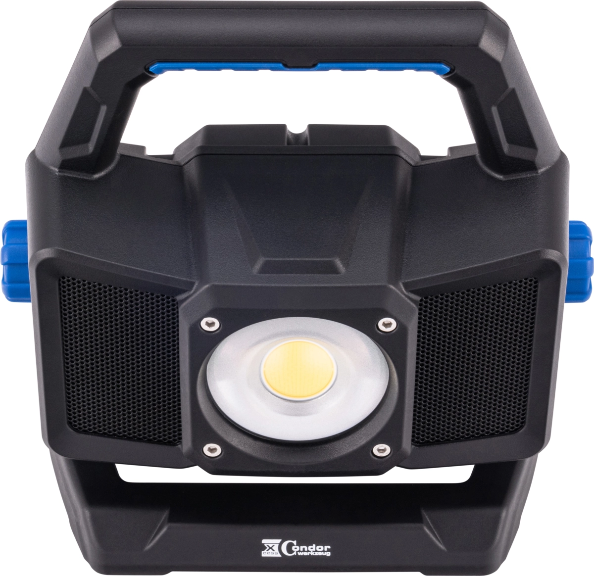 Strålkastare, uppladdningsbar, med bluetooth-högtalare, COB-LED