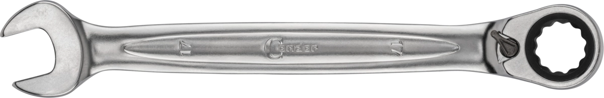 Chiave a cricchetto piatta cromata, xcess performance, mm 17