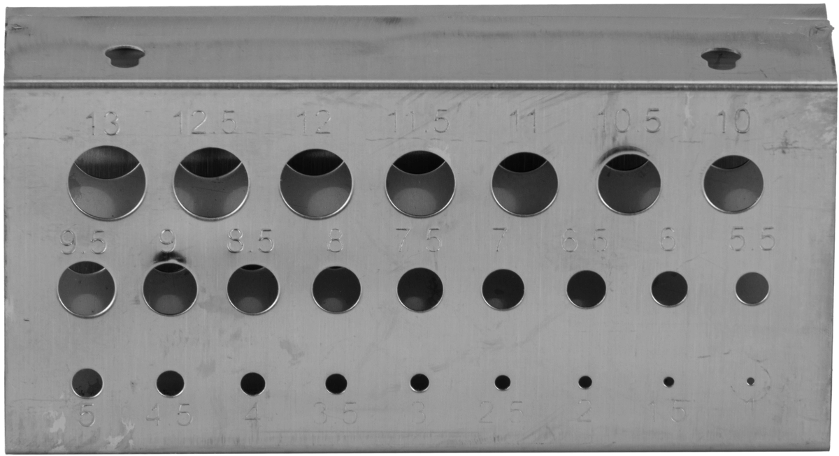 Dispositif de maintien pour mèches, pour tailles 1-13 mm
