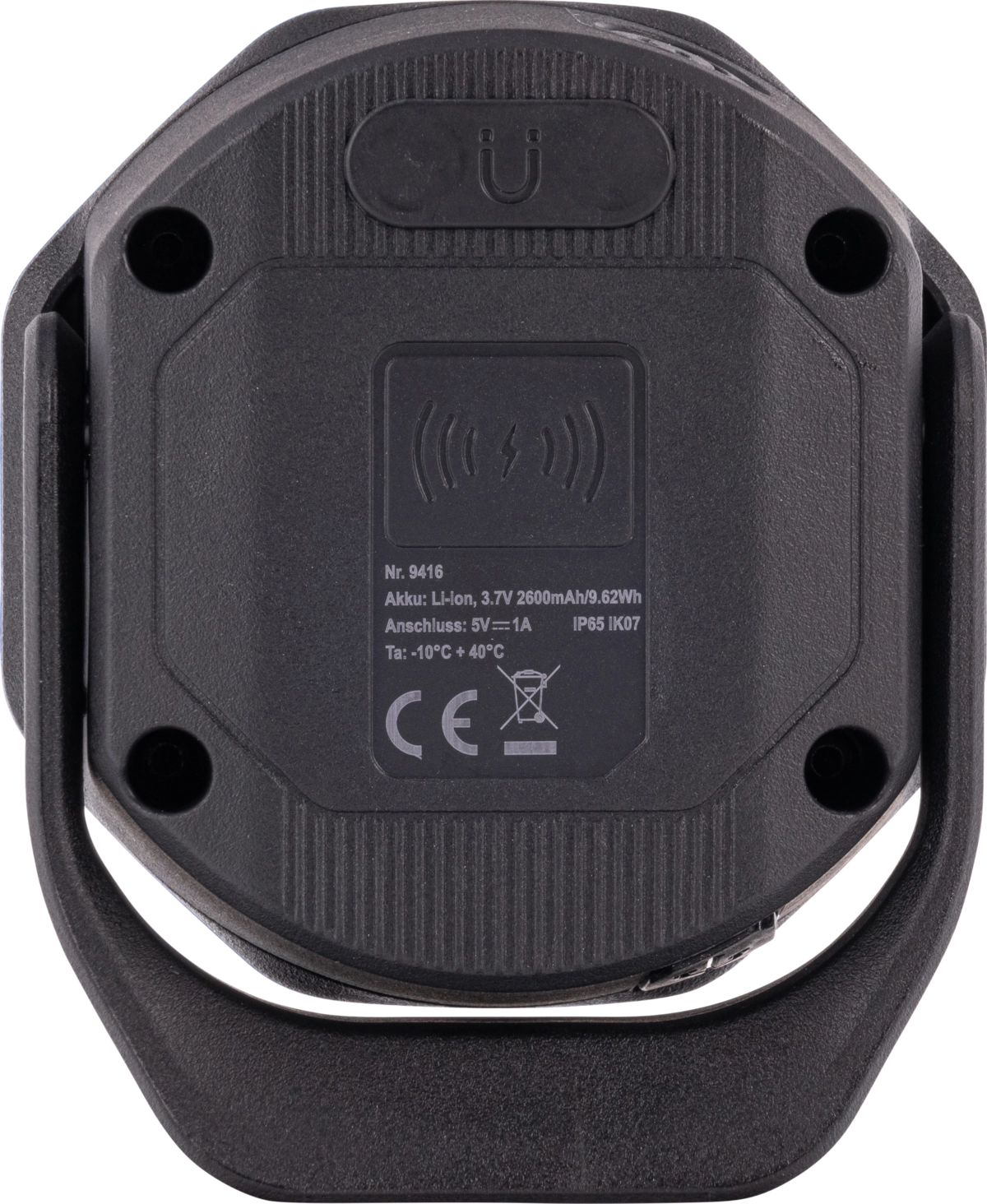 Ficklampa, trådlös laddning, COB-LED "Twin Beam 2-in-1"