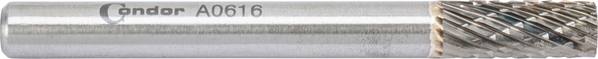 Tungsten Carbide Burr, cylinder without end cut (A), cross toothing, ø 6 mm