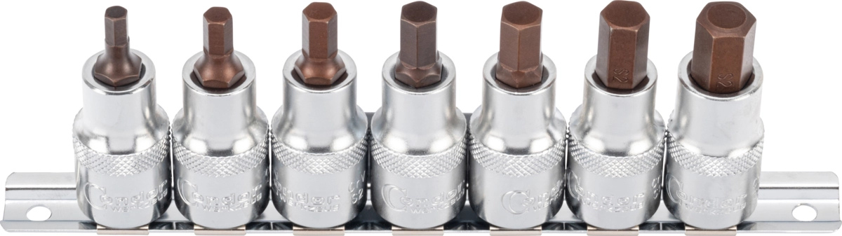 Bit-Stecknüsse, xcess performance, 7-tlg., 1/2", Innensechskt. 5-12 mm